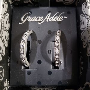 Grace Adele Charms Hoop Earrings